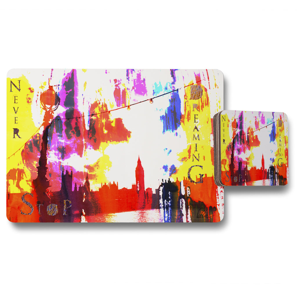 New Product Never Stop Dreaming (Placemat & Coaster Set)  - Andrew Lee Home and Living