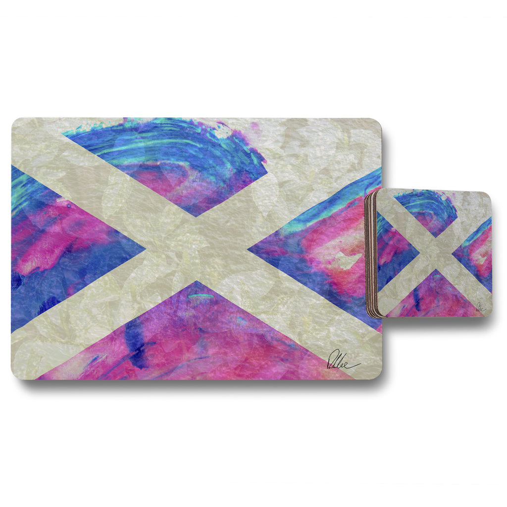 New Product Scotland Flag (Placemat & Coaster Set)  - Andrew Lee Home and Living