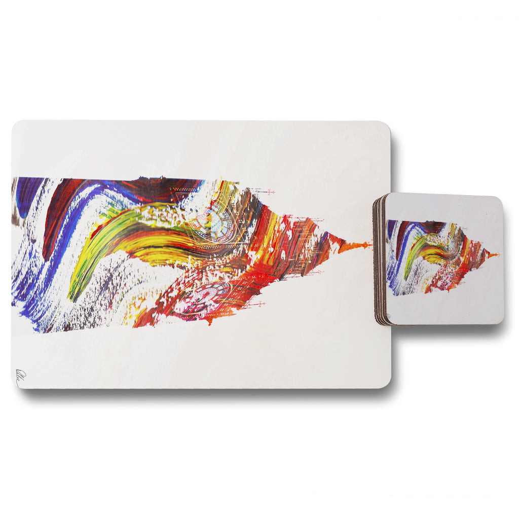 New Product SWIRLY BEN (Placemat & Coaster Set)  - Andrew Lee Home and Living