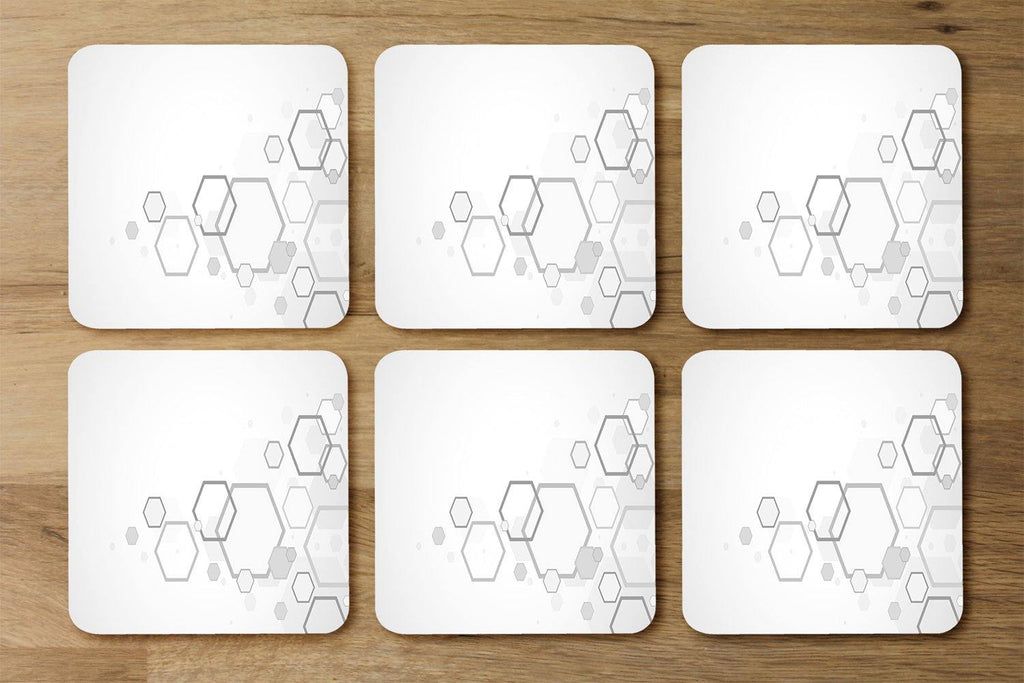 Abstract hexagon (Coaster) - Andrew Lee Home and Living