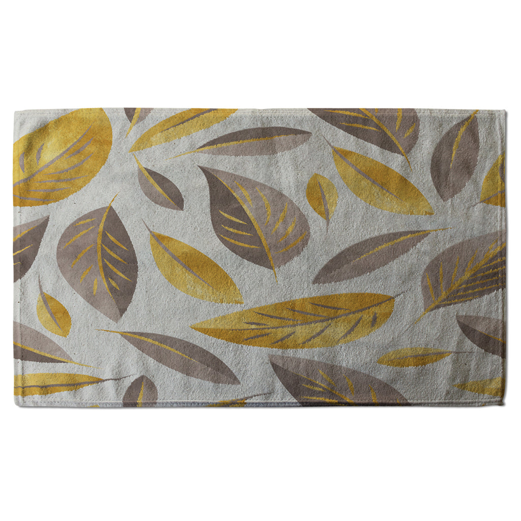 New Product Botanical gold and purple leaf (Kitchen Towel)  - Andrew Lee Home and Living