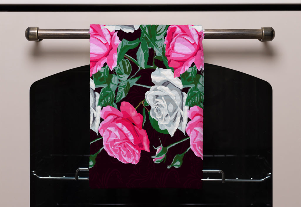 New Product Pattern of Pink and White Flowers (Kitchen Towel)  - Andrew Lee Home and Living