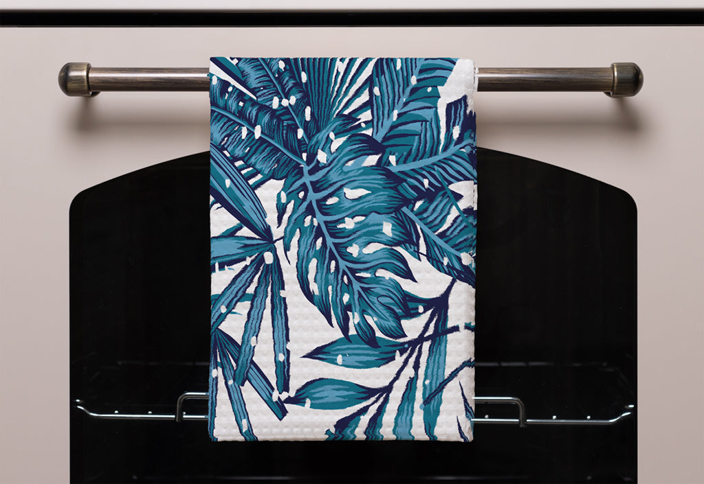 New Product Snow tropical leaves (Kitchen Towel)  - Andrew Lee Home and Living
