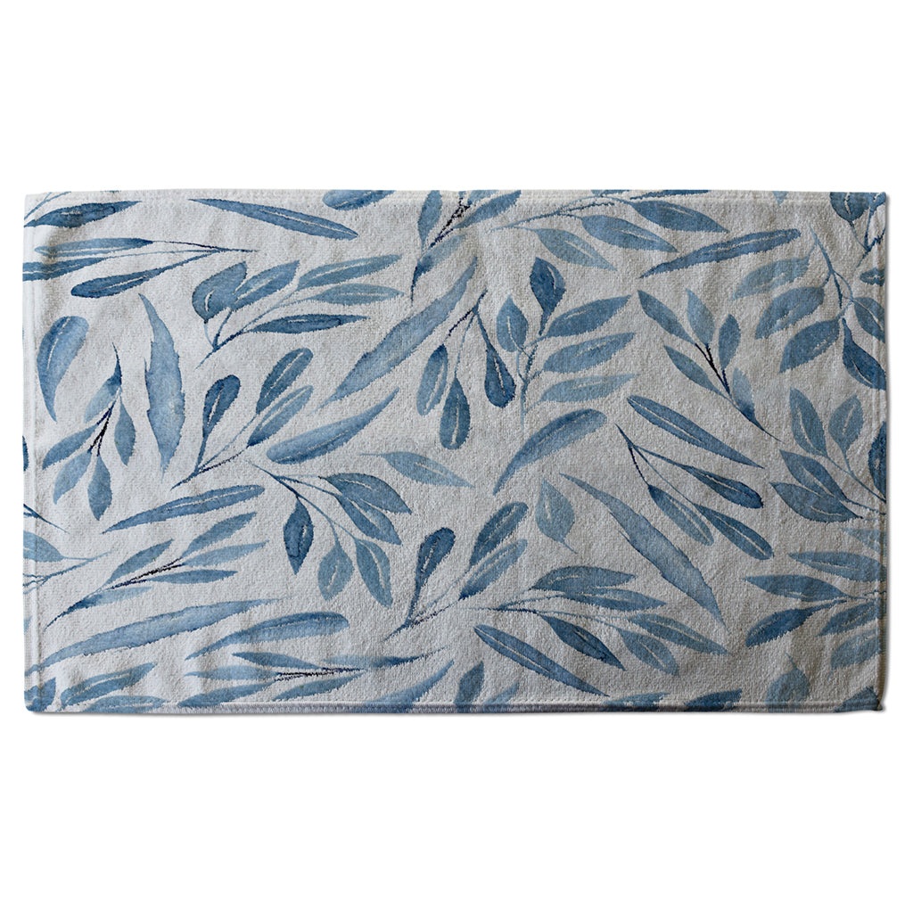 New Product Watercolour blue branches with leaves (Kitchen Towel)  - Andrew Lee Home and Living