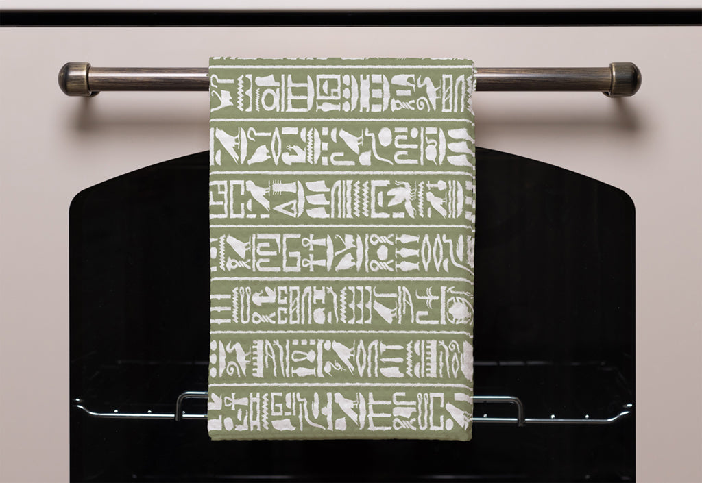 New Product Egyptian hieroglyphic decorative background (Kitchen Towel)  - Andrew Lee Home and Living