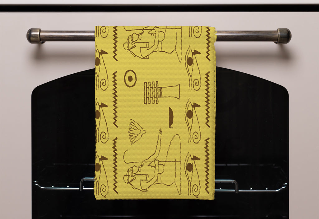 New Product Pattern of Egyptian hieroglyphics (Kitchen Towel)  - Andrew Lee Home and Living
