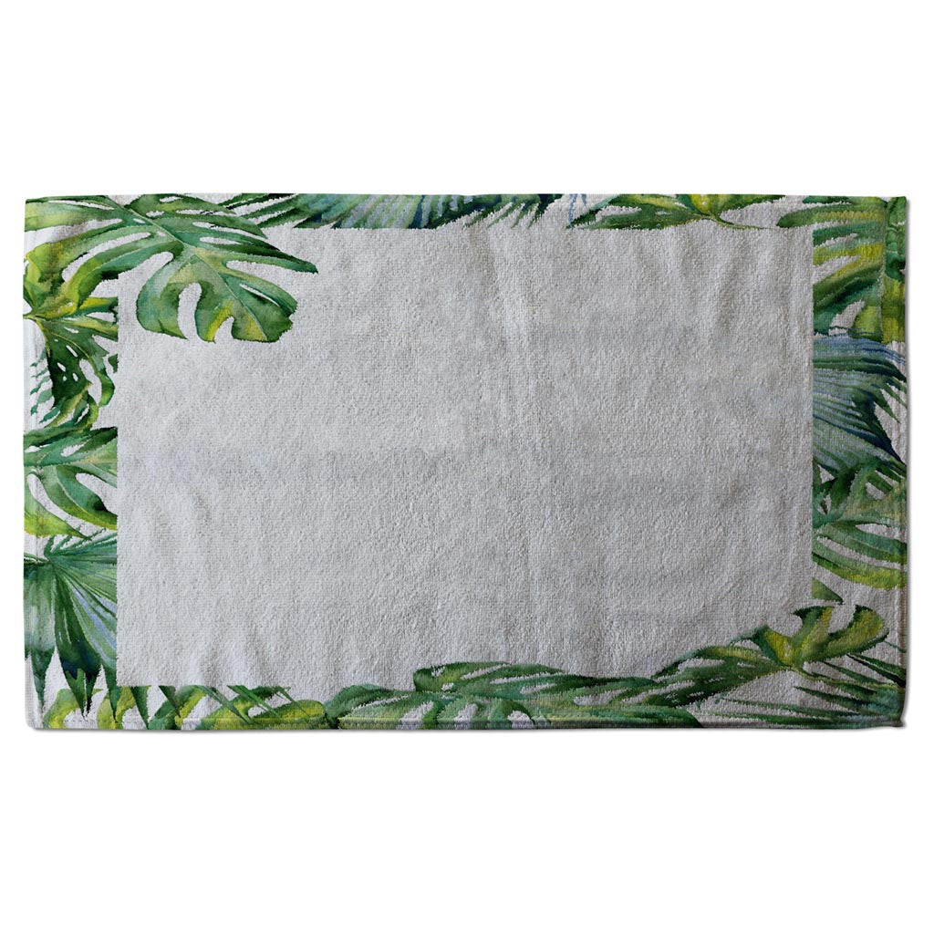 New Product Botanical Leaves Border (Kitchen Towel)  - Andrew Lee Home and Living