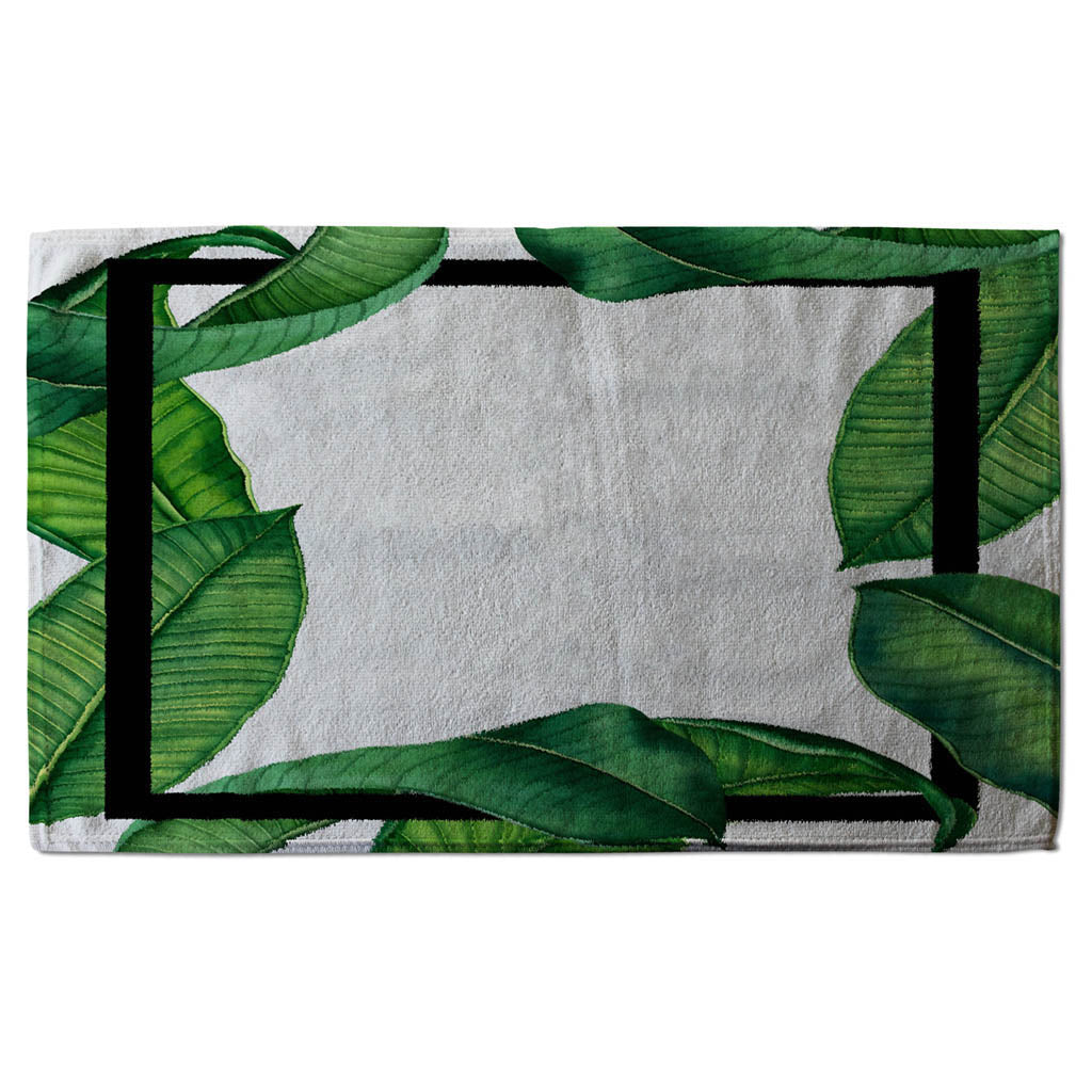 New Product Botanical & Black Border (Kitchen Towel)  - Andrew Lee Home and Living