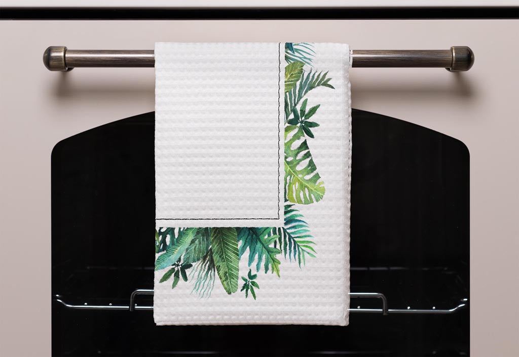 New Product Square Botanical Border (Kitchen Towel)  - Andrew Lee Home and Living