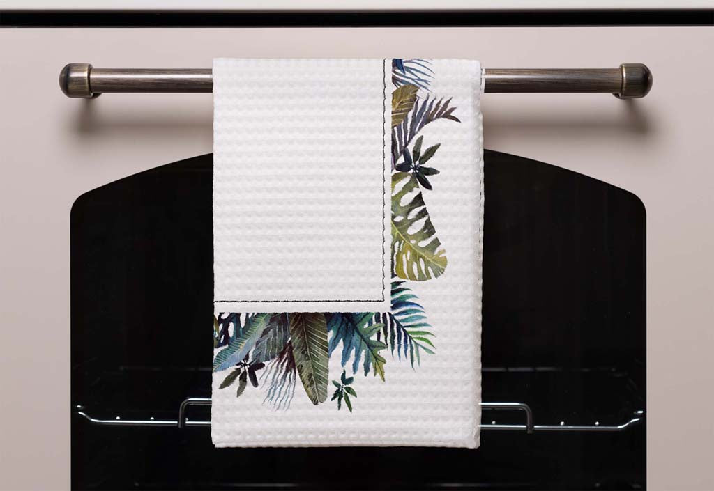 New Product Square Tropical Border (Kitchen Towel)  - Andrew Lee Home and Living
