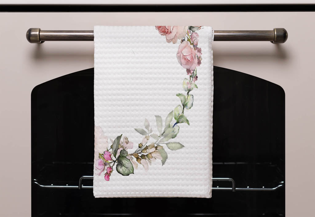 New Product Watercolour Flowers (Kitchen Towel)  - Andrew Lee Home and Living