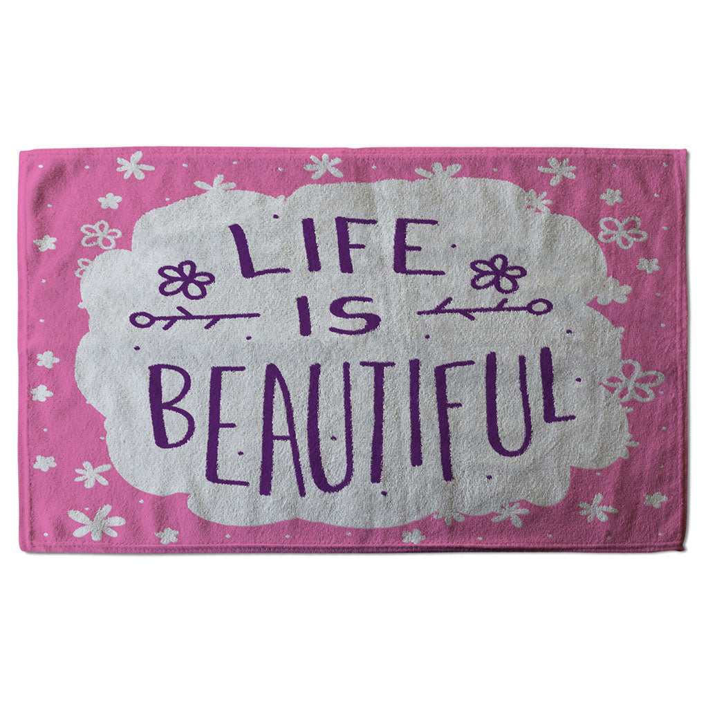 New Product Life Is Beautiful (Kitchen Towel)  - Andrew Lee Home and Living