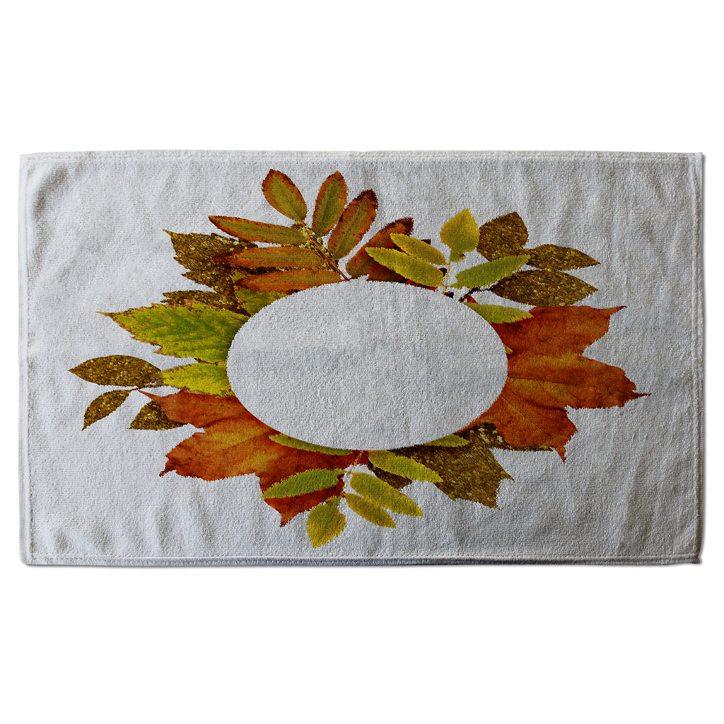 New Product Circled Autumn Leaves (Kitchen Towel)  - Andrew Lee Home and Living