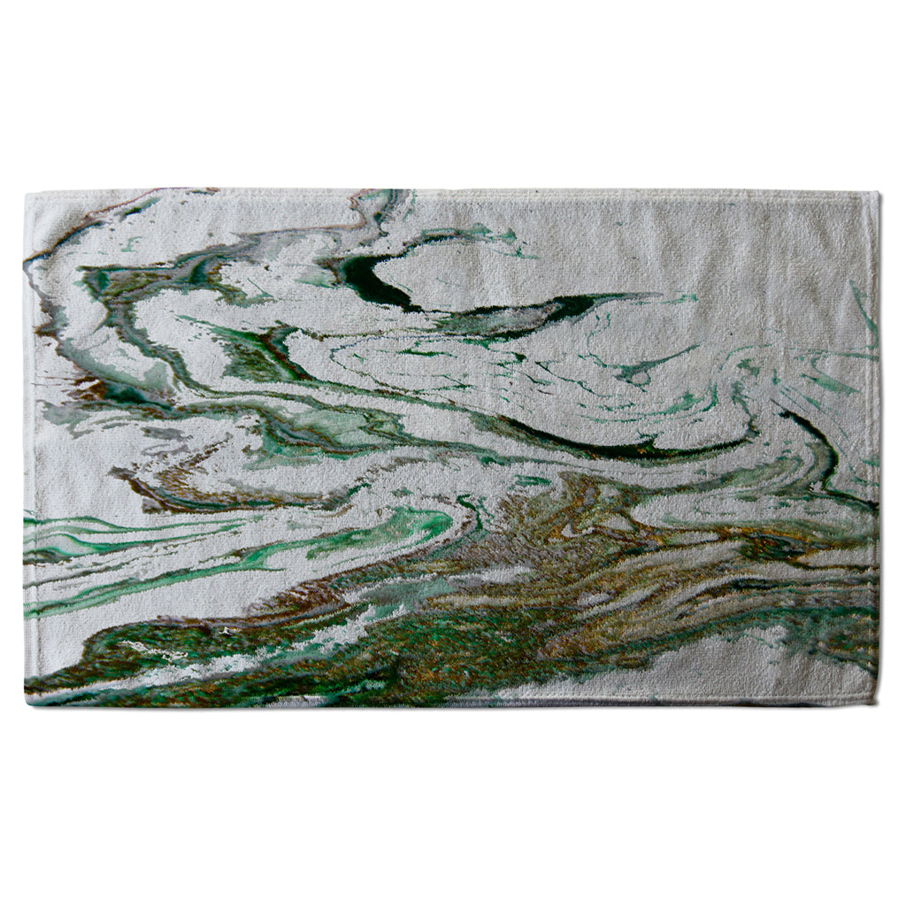 New Product Green & Gold Marble (Kitchen Towel)  - Andrew Lee Home and Living