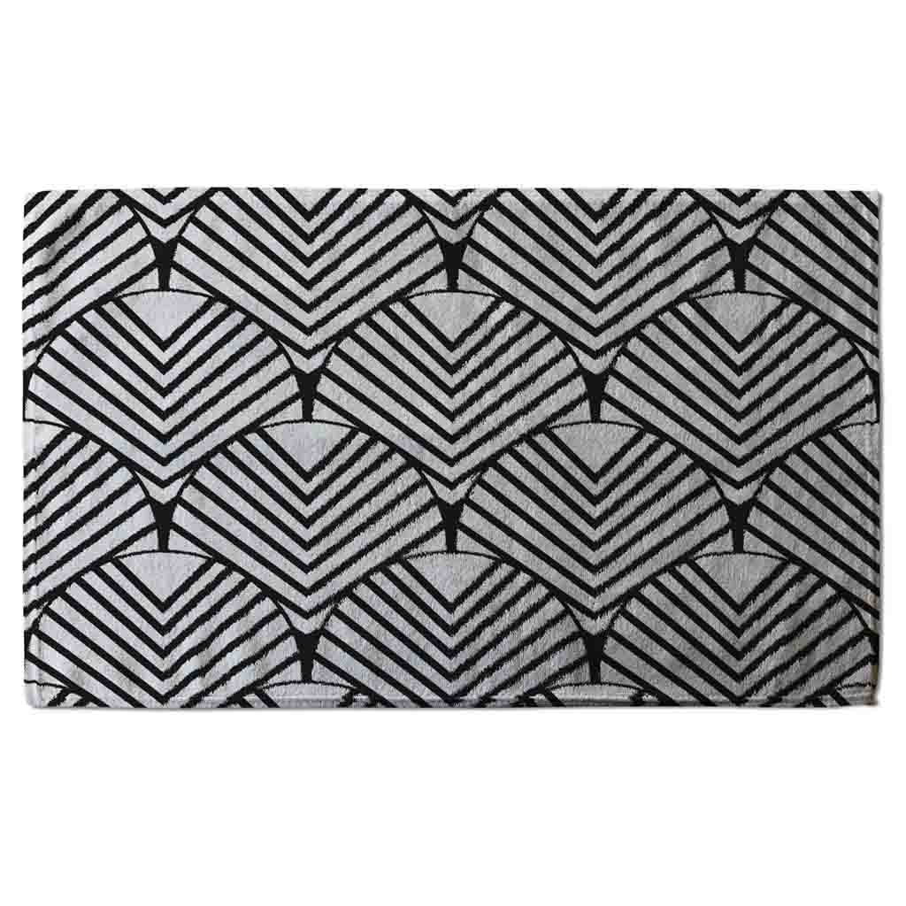 New Product Black Geometric Decoration (Kitchen Towel)  - Andrew Lee Home and Living