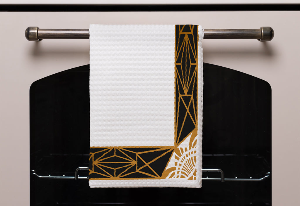 New Product Art Deco Border (Kitchen Towel)  - Andrew Lee Home and Living