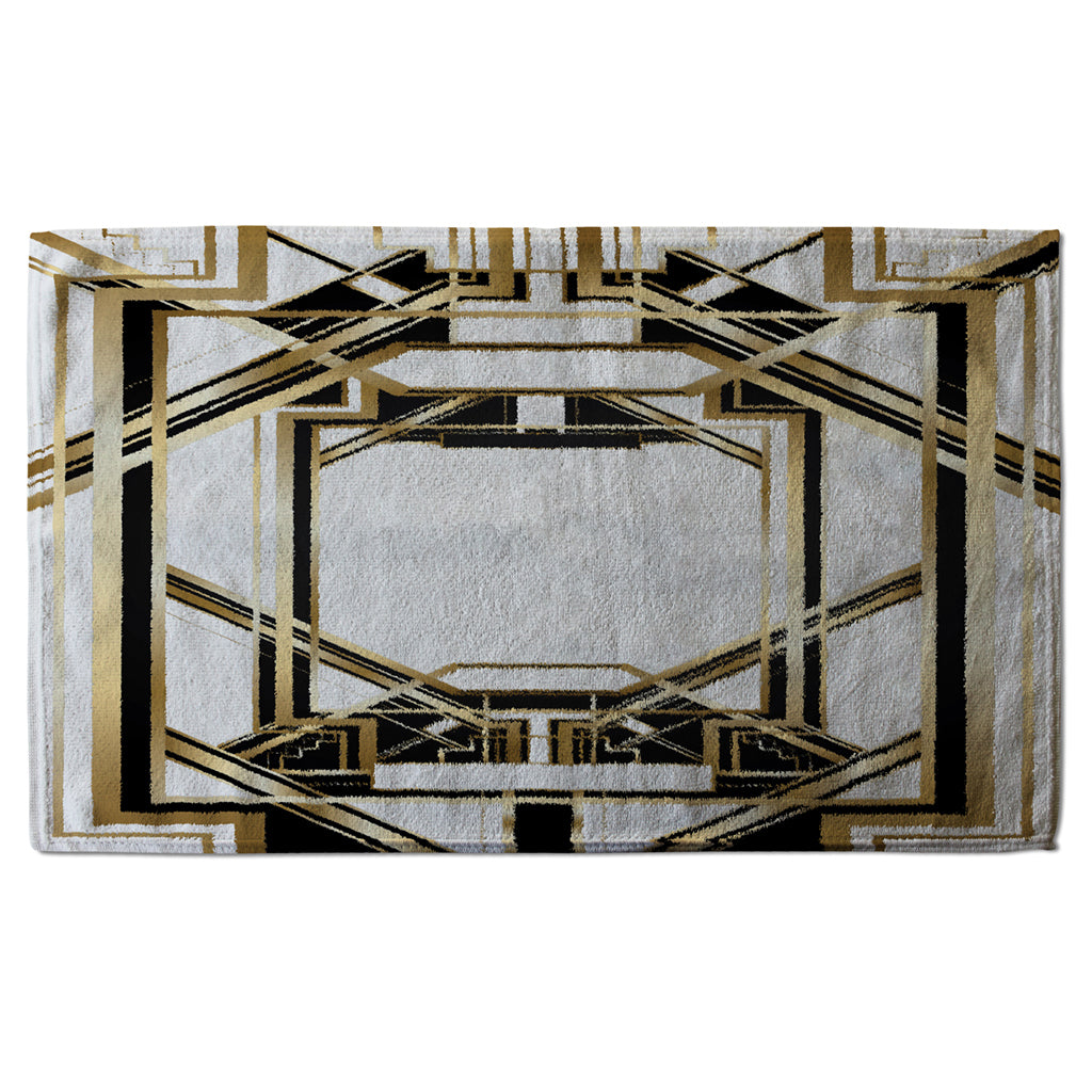 New Product Art Deco Golden Black Frame (Kitchen Towel)  - Andrew Lee Home and Living