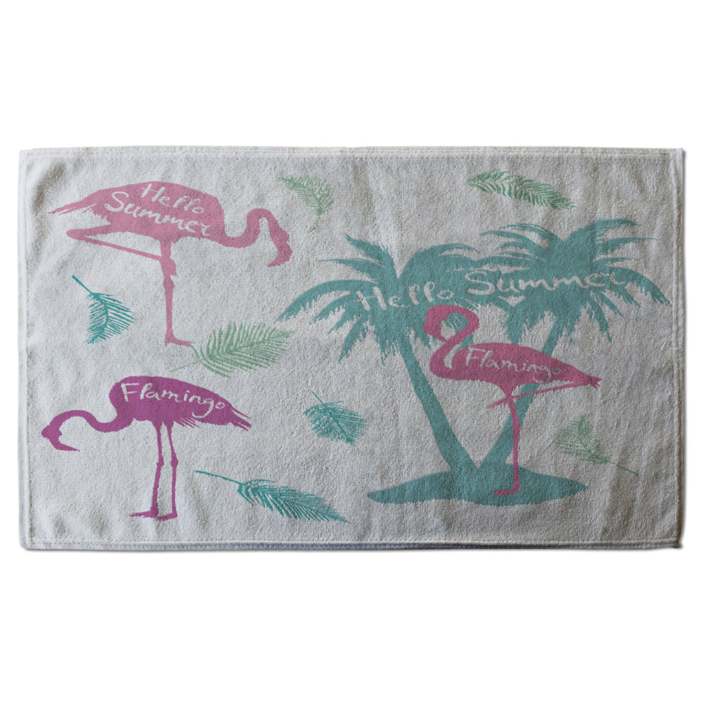 New Product Palm & Flamingo (Kitchen Towel)  - Andrew Lee Home and Living