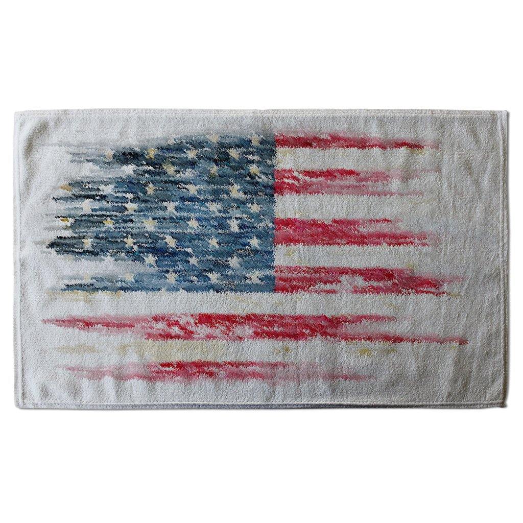 American Grunge Flag (Kitchen Towel) - Andrew Lee Home and Living