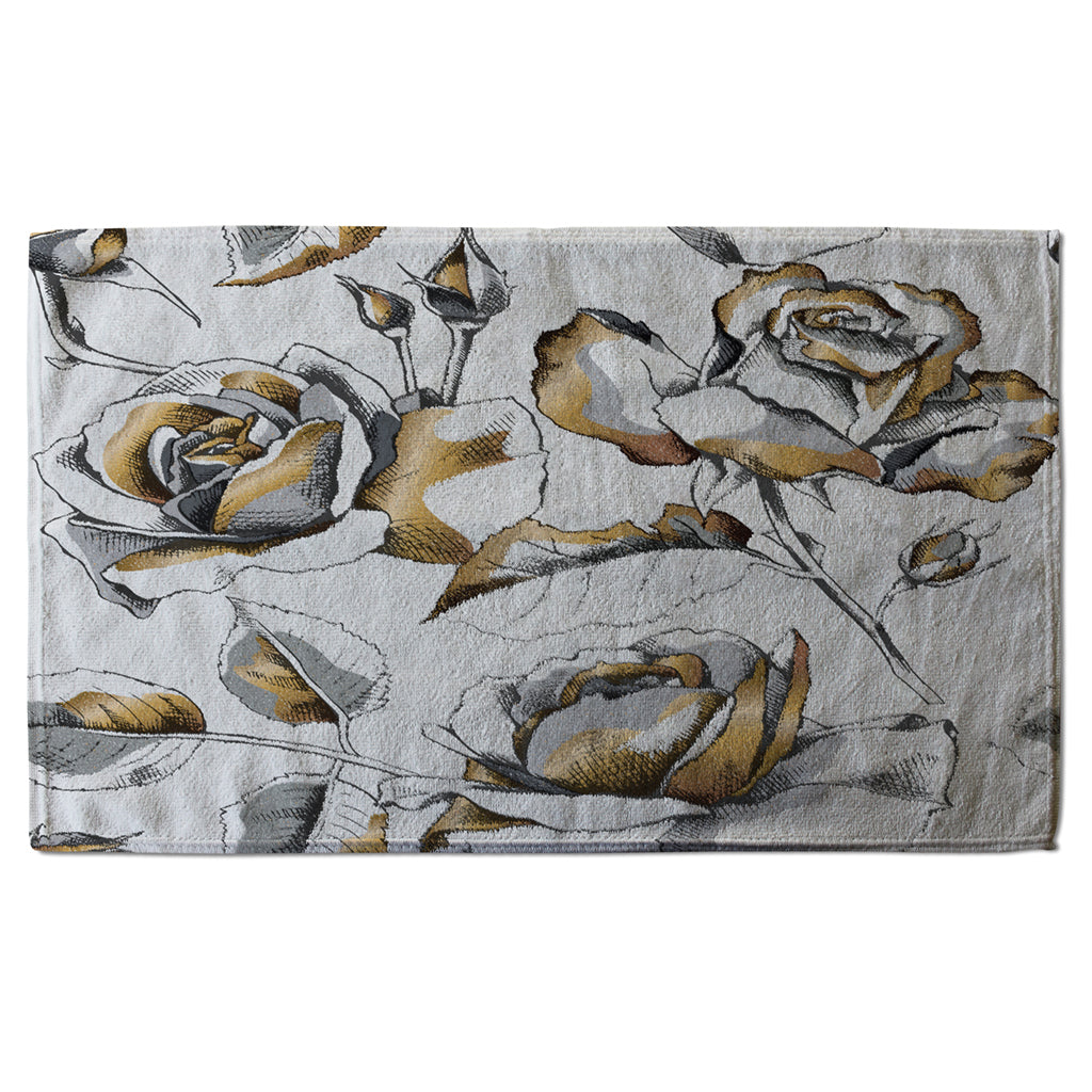 New Product Golden Roses (Kitchen Towel)  - Andrew Lee Home and Living