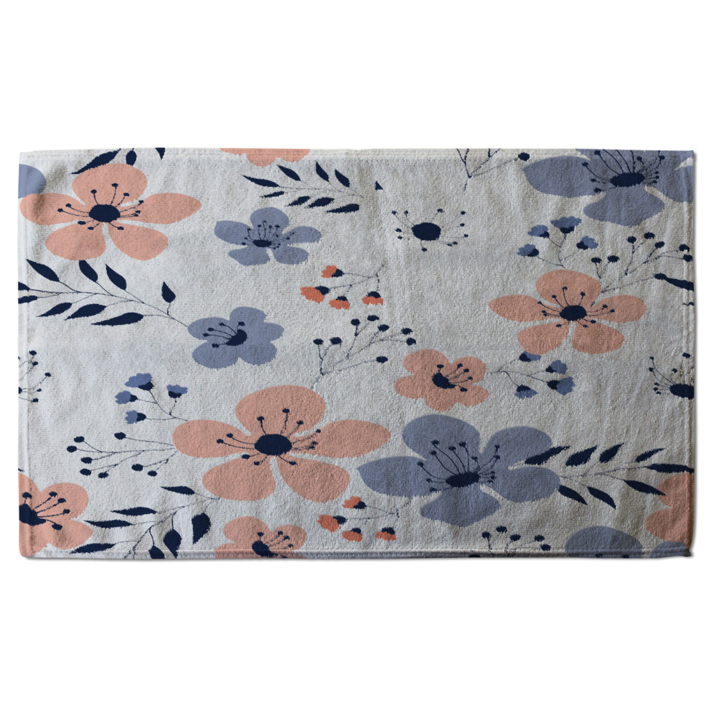 New Product Pink & Blue Flowers (Kitchen Towel)  - Andrew Lee Home and Living