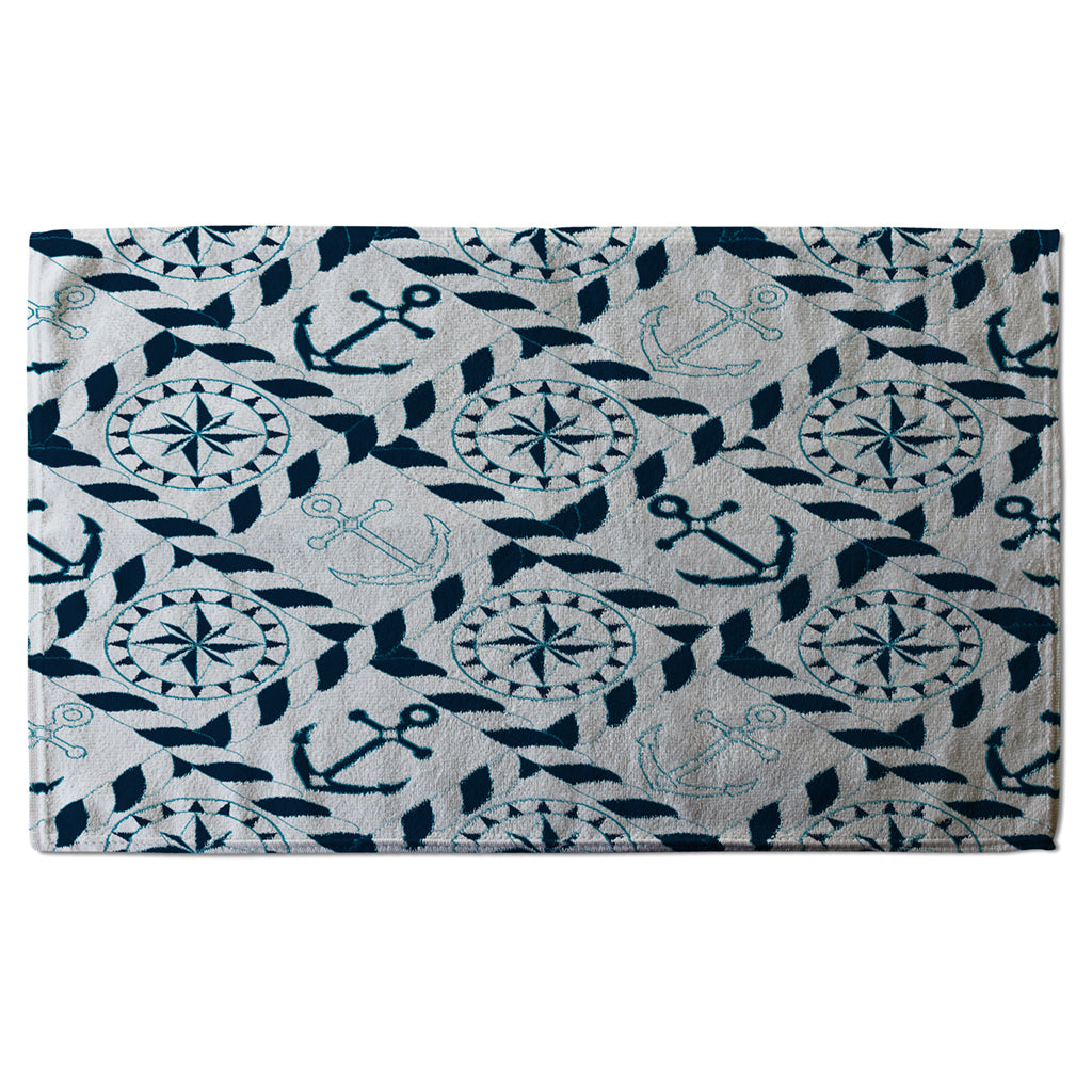 New Product Blue Nautical Elements (Kitchen Towel)  - Andrew Lee Home and Living