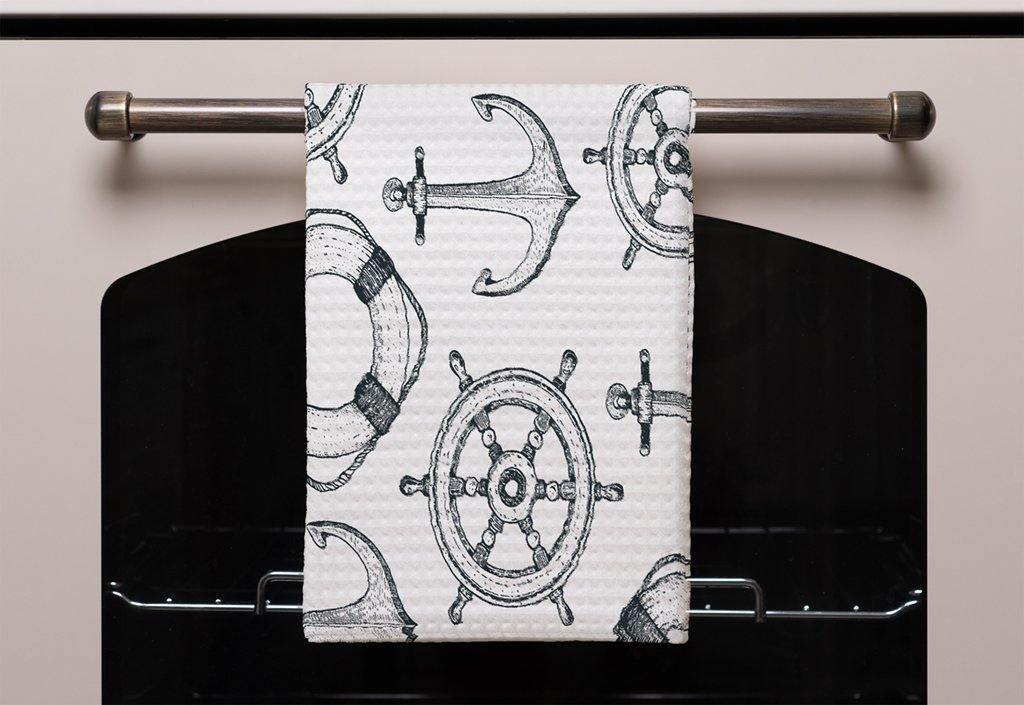 Anchor & Wheel (Kitchen Towel) - Andrew Lee Home and Living