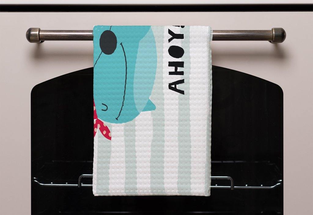 Ahoy! Whale (Kitchen Towel) - Andrew Lee Home and Living