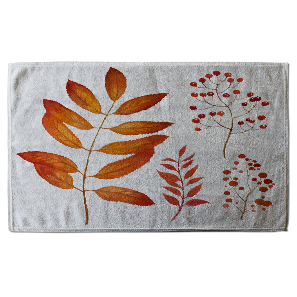 New Product Orange Autumn Leaves (Kitchen Towel)  - Andrew Lee Home and Living