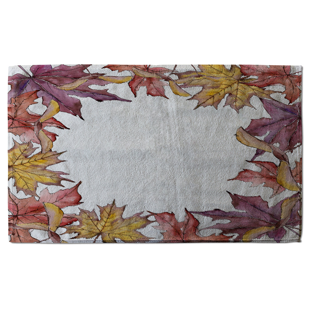 New Product Gold & Purple Leaves (Kitchen Towel)  - Andrew Lee Home and Living