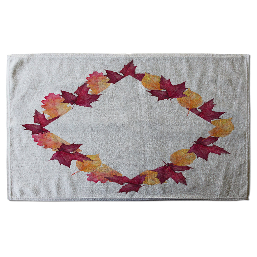 New Product Diamond Autumn Reath (Kitchen Towel)  - Andrew Lee Home and Living