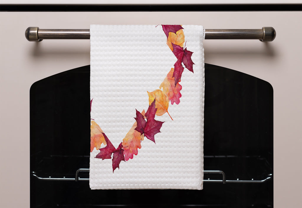 New Product Diamond Autumn Reath (Kitchen Towel)  - Andrew Lee Home and Living