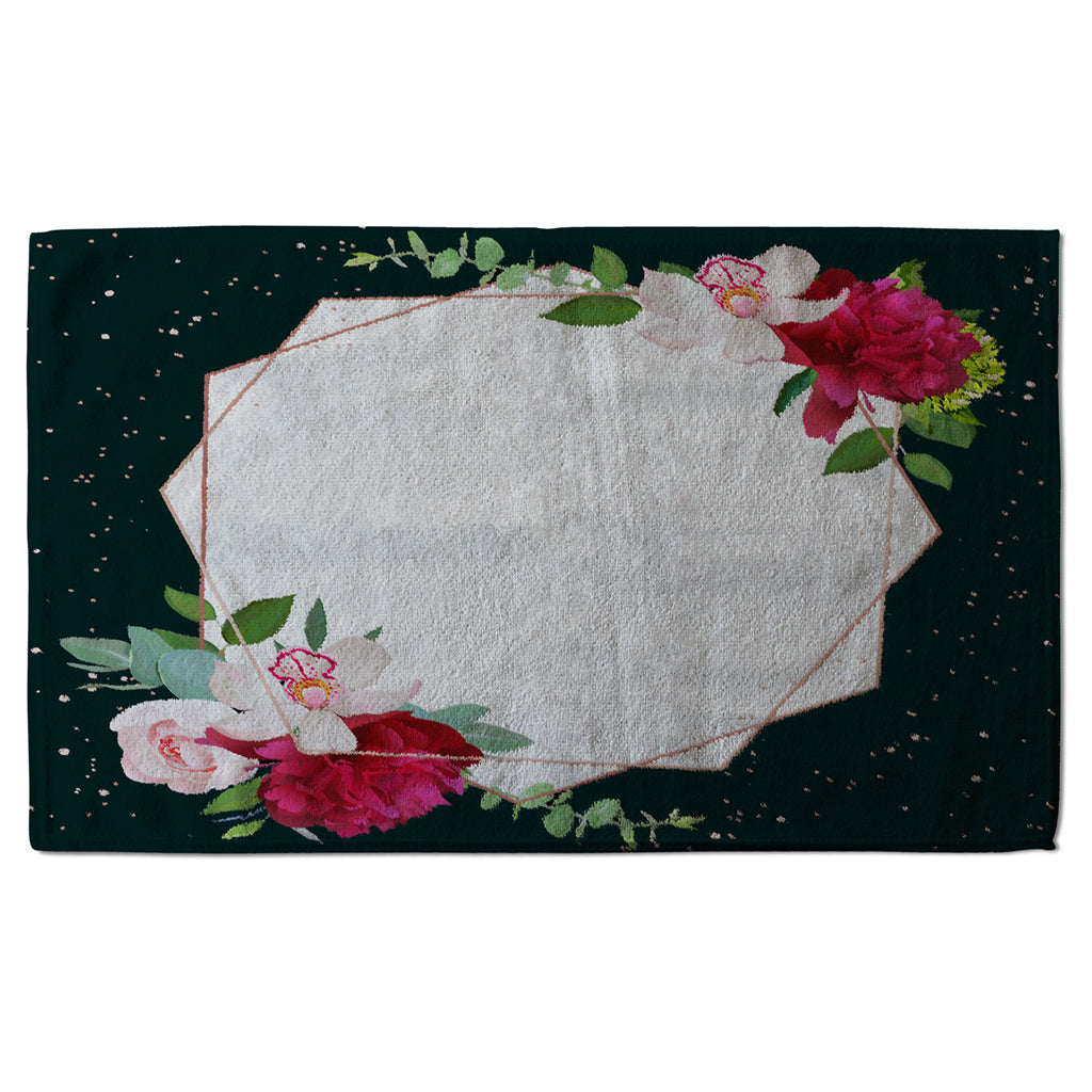 New Product Bright Flowers, Dark Background (Kitchen Towel)  - Andrew Lee Home and Living