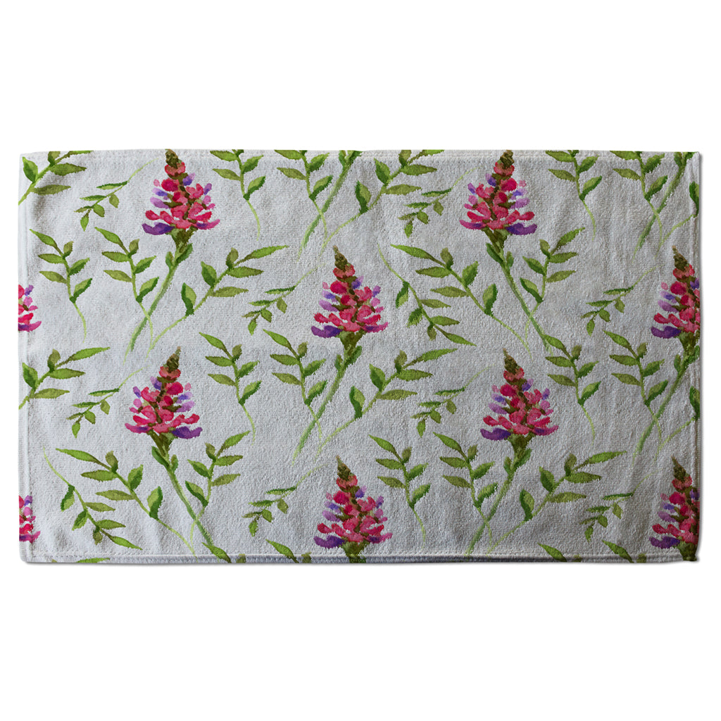 New Product Pink & Green Leaves (Kitchen Towel)  - Andrew Lee Home and Living