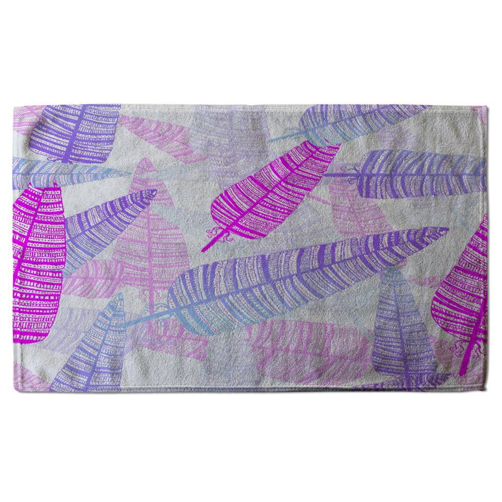 New Product Purple Feathers (Kitchen Towel)  - Andrew Lee Home and Living