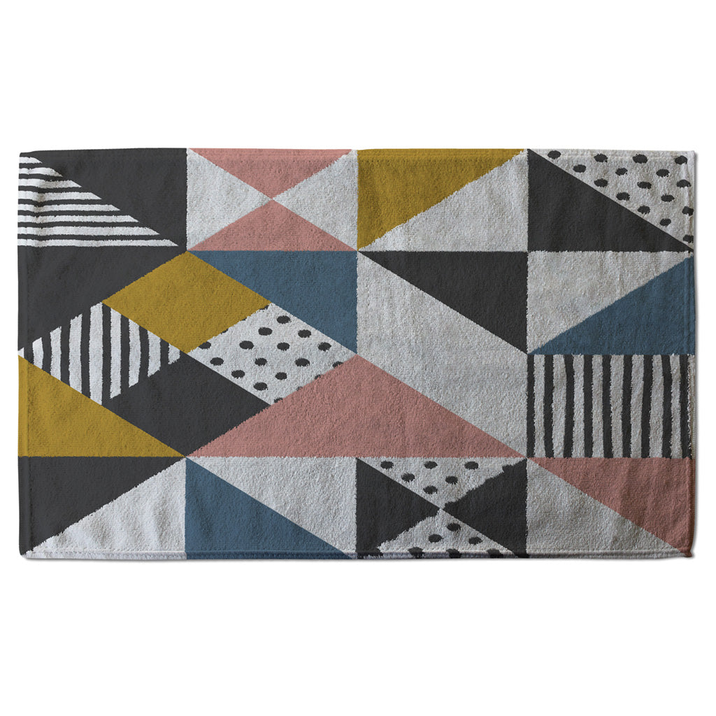 New Product Coloured Geometric Pattern (Kitchen Towel)  - Andrew Lee Home and Living