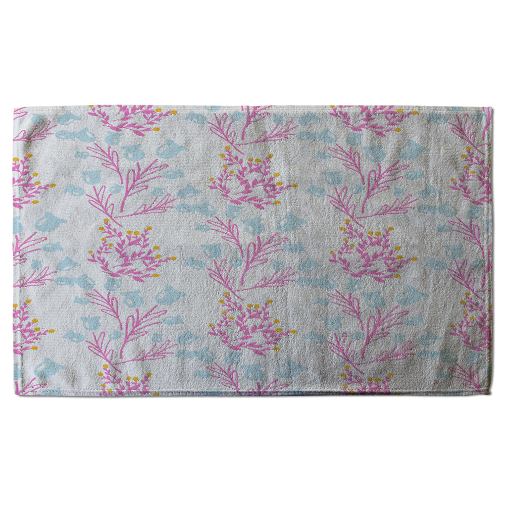 New Product Pink & Blue Flower Design (Kitchen Towel)  - Andrew Lee Home and Living