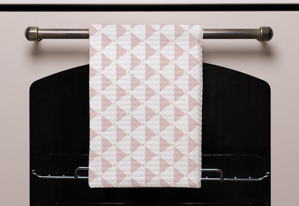 New Product Pink Triangles (Kitchen Towel)  - Andrew Lee Home and Living