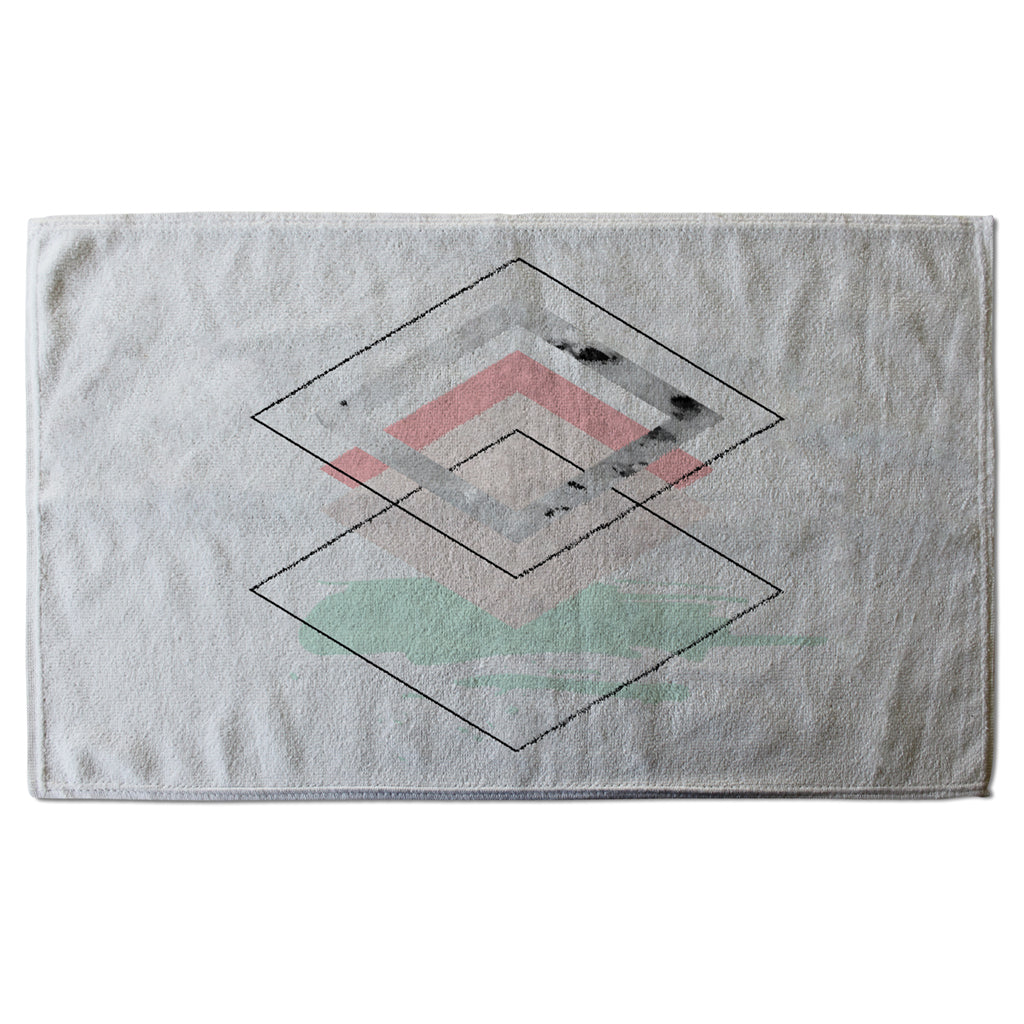 New Product Geometric Overlays (Kitchen Towel)  - Andrew Lee Home and Living