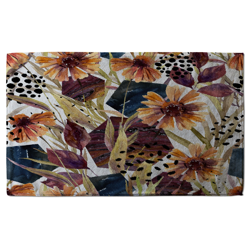 New Product Autumn Geometric Flowers (Kitchen Towel)  - Andrew Lee Home and Living