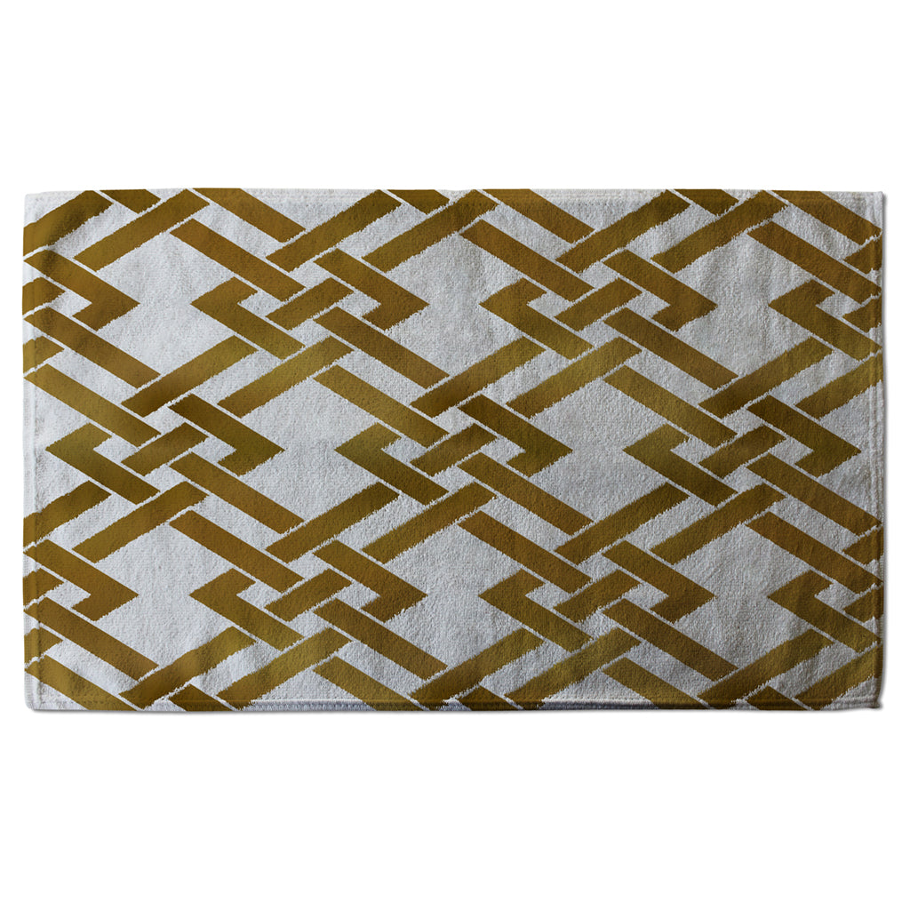 New Product Gold Geometric Chain (Kitchen Towel)  - Andrew Lee Home and Living