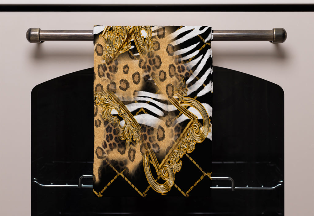 New Product Zebra & Baroque (Kitchen Towel)  - Andrew Lee Home and Living