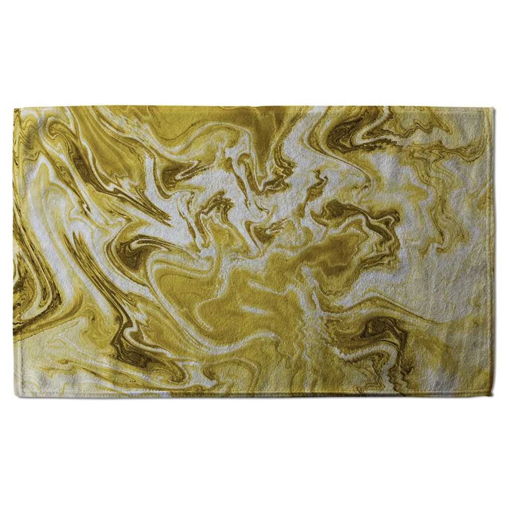 New Product Golden Swirled Marble (Kitchen Towel)  - Andrew Lee Home and Living