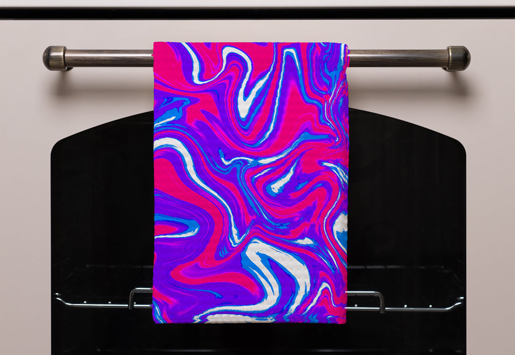 New Product Pink & Blue Marble (Kitchen Towel)  - Andrew Lee Home and Living