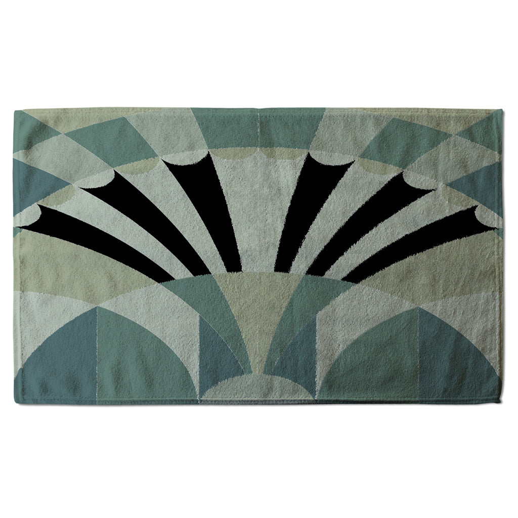 New Product Green Geo Arches (Kitchen Towel)  - Andrew Lee Home and Living