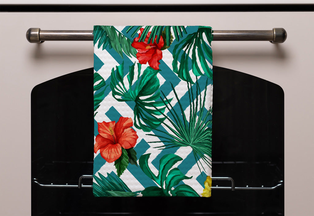 New Product Tropical Leaves & Geometrics (Kitchen Towel)  - Andrew Lee Home and Living