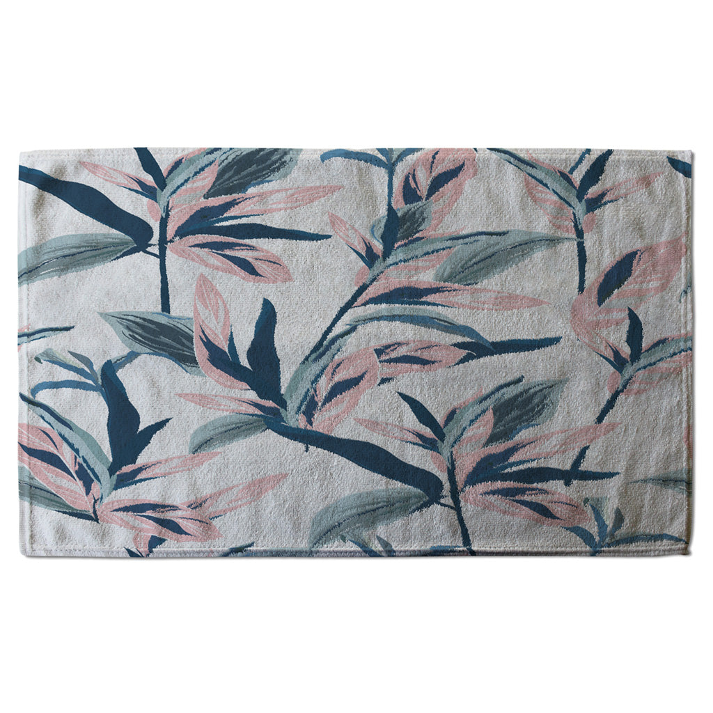 New Product Winter Pink & Blue Flowers (Kitchen Towel)  - Andrew Lee Home and Living