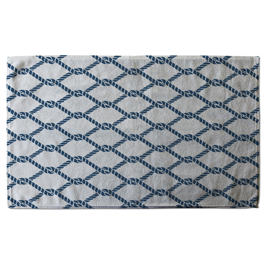 New Product Navy Chainlink Rope (Kitchen Towel)  - Andrew Lee Home and Living