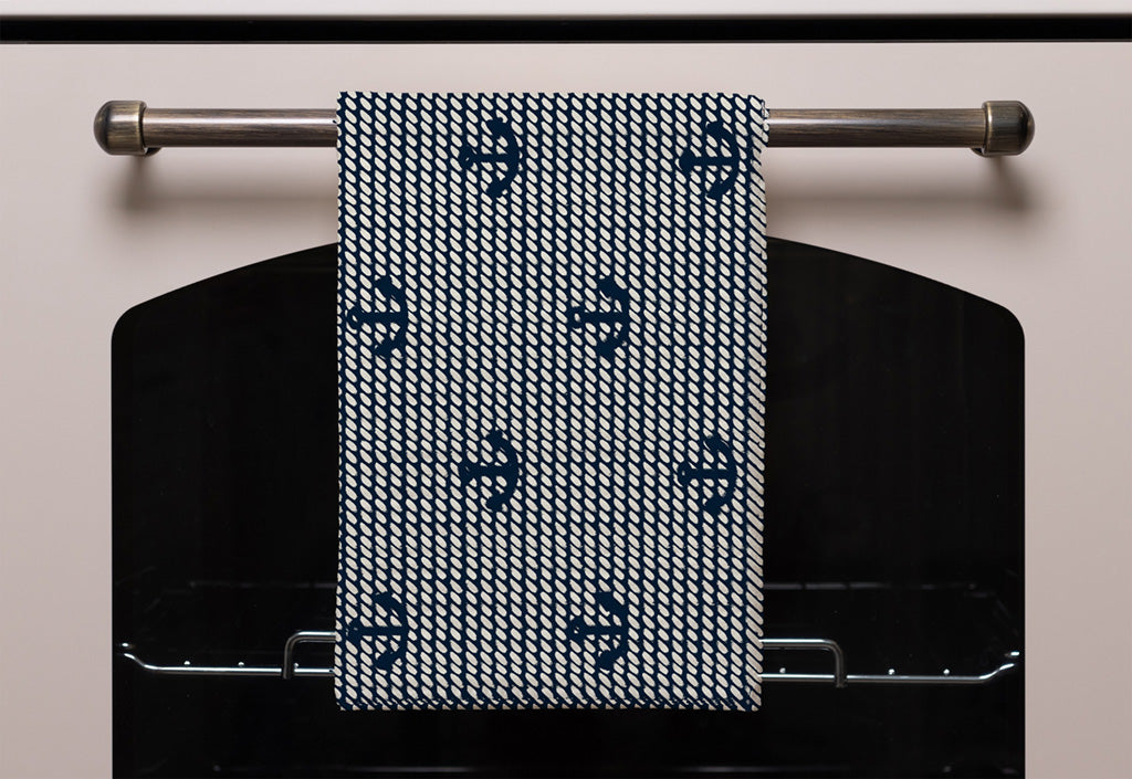 New Product Anchors on Rope Pattern (Kitchen Towel)  - Andrew Lee Home and Living