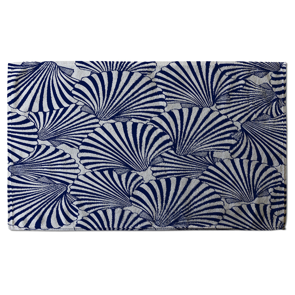 New Product Striped Sea Shells (Kitchen Towel)  - Andrew Lee Home and Living